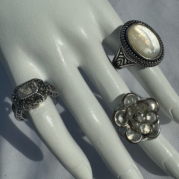 Cute Silver Ring Set - Picture 4 of 6
